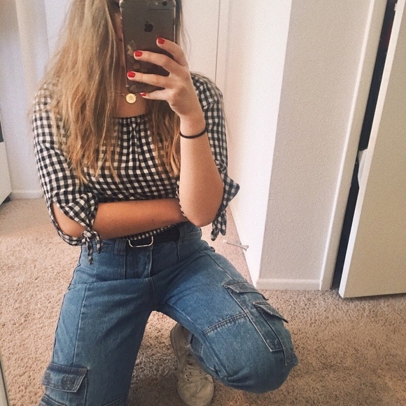 Hollister Tops - gingham print top